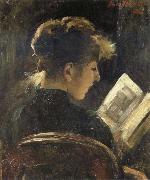 Lovis Corinth Girl Reading Spain oil painting artist